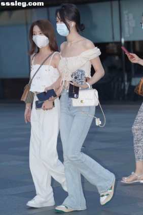 街拍作品 喇叭牛仔裤搭配[85P+1V1.33G]