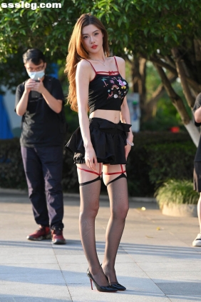 街拍作品 黑裙个性吊带[172P2.81G]