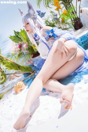 星之迟迟 碧蓝航线 信浓泳装[52P136M]