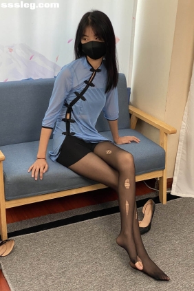 三禾摄影 No.064 薄丝旗袍 黑丝 高跟[245P1.85G]