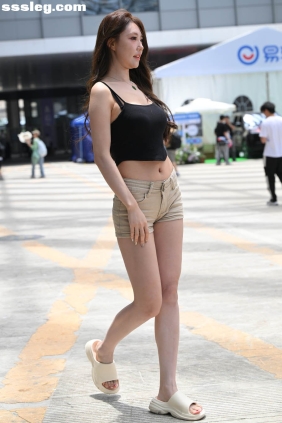 街拍作品 牛仔短裤青春吊带[202P3.17G]