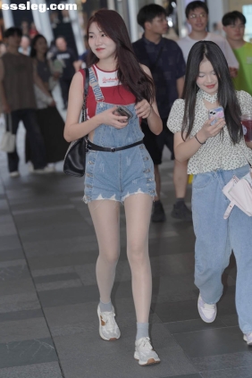 街拍作品 甜美清新牛仔短裤[181P2.32G]