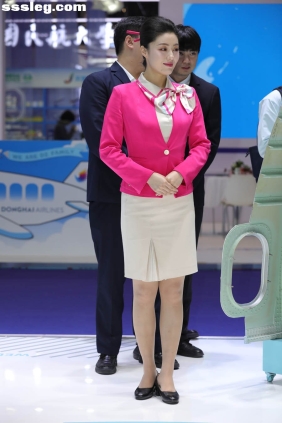 街拍作品 粉色制服[80P601M]