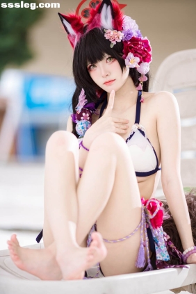 九柒喵 蔚蓝档案 狐坂若藻 泳装[23P156M]