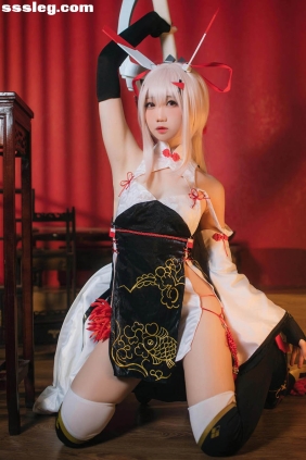 焖焖碳 碧蓝航线 绫波旗袍 新岁之鬼神[25P417M]