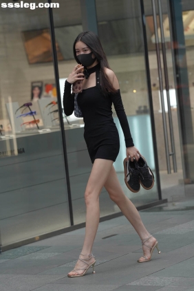 街拍作品 简约黑裙[75P1.08G]