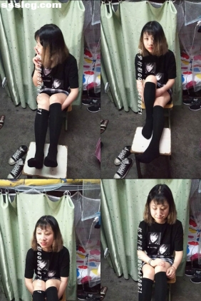 织梦行影 宿舍黑色长筒袜[1V373M]