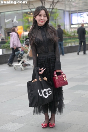 街拍作品 优雅黑色长裙[141P+2V4.74G]