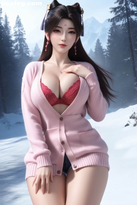 [AI绘画] 呼呼 梦可儿 性感毛衣[70P267M]