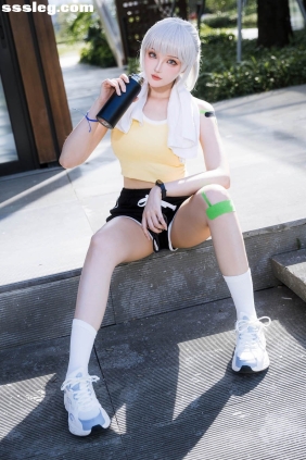 瓜希酱 灵笼 白月魁 运动服[15P50M]