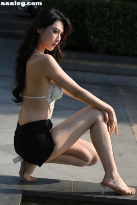 街拍作品 黑白短裤搭配[108P1.81G]