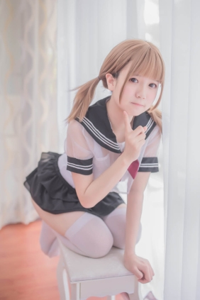 白金Saki 学生服[17P87M]