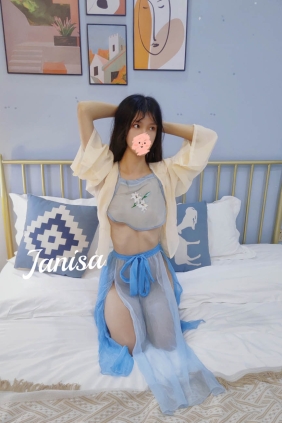 Janisa 玉足涴蓝绸[11P73M]