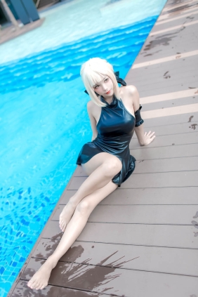 Kitkat Cosplay 9 Saber Alter Swimsuit[29P102M]