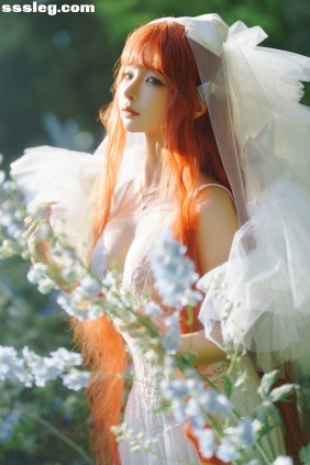 蠢沫沫 花丛婚纱[67P903M]