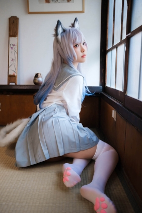 Ely_eee(ElyEE子) Veranda White Cat[33P+2V127M]